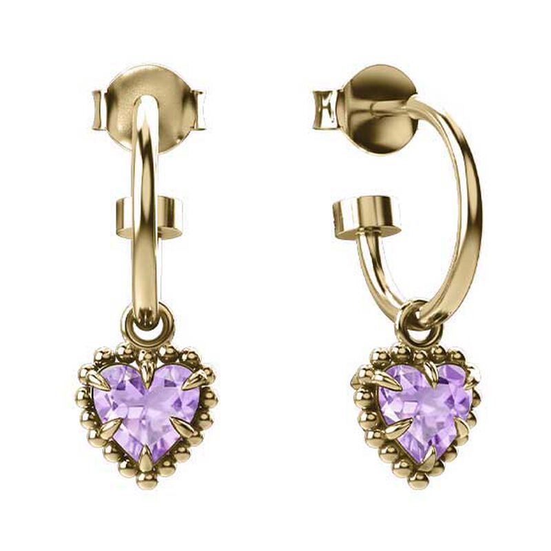 Stolen Girlfriends Club Dahlia's Heart Anchor Earrings image number 0